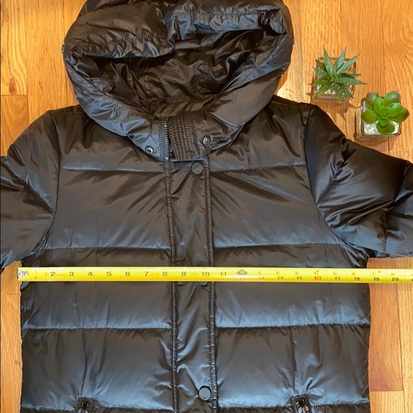7 For All Mankind black down parka coat jacket - Picture 5 of 9